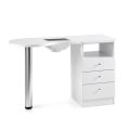 Venus Manicure Table with Dust Extractor Fan White 