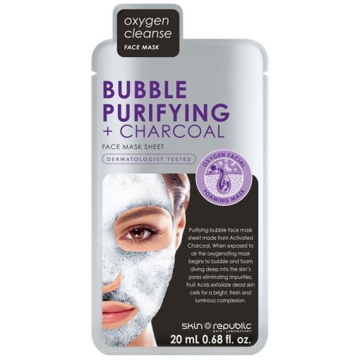 Skin Republic Bubble Purifying & Charcoal Face Mask Sheet 20ml