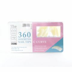The Edge C Curve Tips Assorted (360)