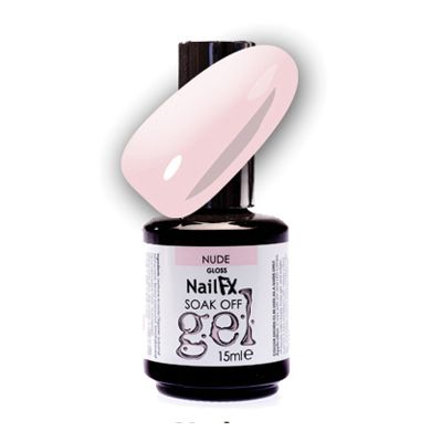 NailFX Soak Off Gel Polish Nude 15ml