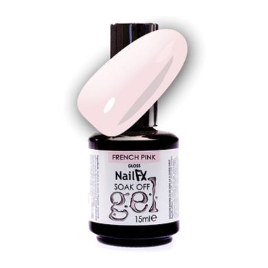 NailFX Soak Off Gel Polish French Pink 15ml