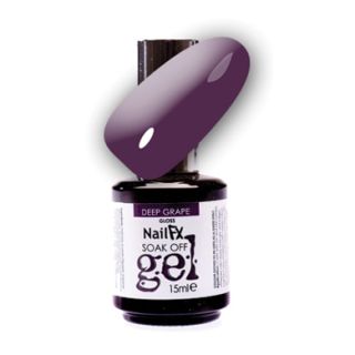 NailFX Soak Off Gel Polish Deep Grape 15ml