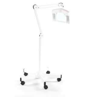 LED Magnifying Lamp on Stand White