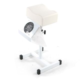 Pedicure Foot Stool with Fan White